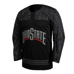 Vêtements de sport personnalisés Maillot de hockey sur glace Vêtements de sublimation Col en V pour adultes Maillots de hockey brodés personnalisés - Product Image 4