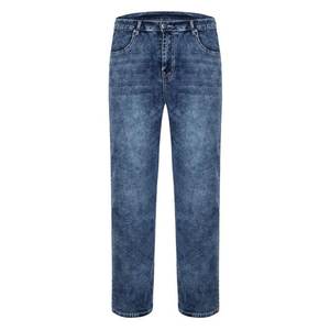 Men's Elastic <b>Waist</b> Denim Cargo Pants Solid Color Street Style Mid <b>Waist</b> Trousers Slim Fit Multi Pockets Joggers Summer Winter - Product Image 5