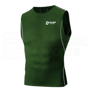 Nueva camiseta sin mangas de compresión para hombre, ropa de secado rápido para correr, Fitness, gimnasio, deporte, camisetas protectoras contra sarpullidos, camisa hecha a medida - Product Image 1