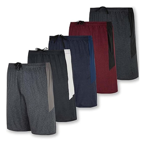 Pantalones cortos de fútbol para entrenamiento de gimnasio con impresión personalizada para hombre, camiseta de fútbol de poliéster, pantalones cortos transpirables para correr con bolsillos al por mayor - Product Image 6