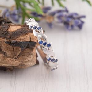 Bague en argent style bohème faite à la main bijoux en argent sterling 925 topaze bleue pierre précieuse bague tendance bijoux pour femmes cadeau pour elle - Product Image 2