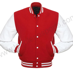 Veste Varisty de haute qualité pour hommes col montant OEM vente en gros de mode Logo personnalisé Concevez notre propre veste Letterman la plus vendue - Product Image 1