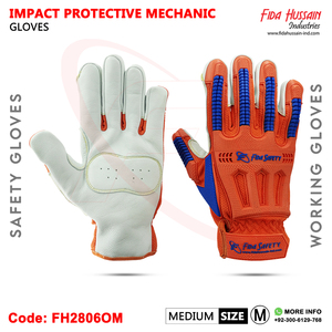 Guantes de Seguridad de Cuero Resistentes a Cortes, Protección Contra Impactos, Transpirables, Duraderos, Personalizables en Grosor y Longitud, con Puño de Seguridad para la Industria Petrolera - Product Image 5