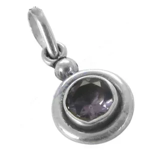 Colgante de Plata 925 con Amatista Corte Esmeralda y Engaste de Bisel, Hecho a Mano, para Mujer, Ideal para Aniversarios - Product Image 2
