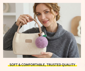 Aika – Nouveaux jouets en peluche personnalisés et créatifs, écologiques, en coton PP, en forme de plantes mignonnes, breloques de sac pour filles, cadeau - Product Image 2