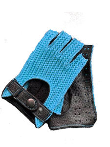 Gants de conduite en cuir souple de qualité supérieure pour hommes Gants d'équitation sans doigts/demi-doigts Gants de sports d'extérieur Coupe basse Design tendance - Product Image 3