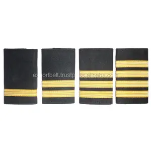 OEM Student Pilot Epaulettes Custom Wholesale Aviation Epaulettes for Pilots Co-Pilots Crew Staff Rank Stripes