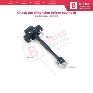 BDP1578 Butée de porte arrière avec limiteur de serrage pour Renegade BU B1 BV 2014-Actuel 51953322 Pièces automobiles Bross Fabriqué en Turquie - Product Image 2