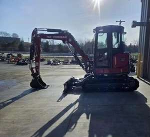 Miniexcavadoras Usadas Yanmar SV40 con Brazo Oscilante de Alta Calidad, Excavadora de Orugas Pequeña de 8.5 Toneladas de Segunda Mano con Cuchilla y Retroexcavadora en Venta - Product Image 4