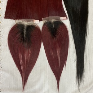 Extensions de cheveux vierges Remy Super Double Drawn, trame double cousue à la machine, lisses comme des baguettes, couleur personnalisable, matière dentelle HD, vietnamienne - Product Image 5