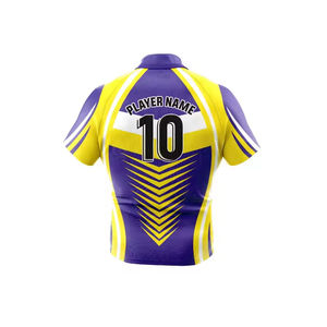 Jersey de Rugby Transpirable de Poliéster 100% a Precio Razonable, Uniforme Estampado de Talla Grande, Sublimación al por Mayor, Logotipo Personalizado del Equipo - Product Image 2