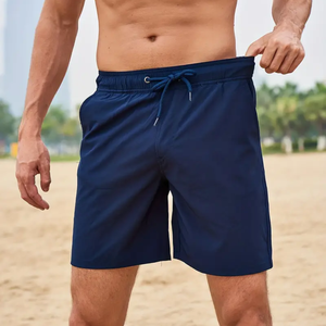High Quality Men's Gym Compression Shorts Casual Plain Joggers Vietnam <b>Mid</b> Waist Drawstring Closure Solid Pattern Sport Running - Product Image 1
