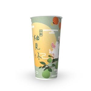 Vaso de Papel Desechable de 22oz, de Pared Simple, Apto para Alimentos, Reciclable, con Recubrimiento de PE, Impresión Personalizada para Bebidas Calientes, Marca Riiqi, Taiwán - Product Image 3