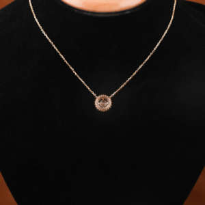 Luxurious Minimal 18KT <b>Solid</b> <b>Gold</b> Plated Round Cut Lab Grown Diamond <b>Pendant</b> New Trendy Classic Style Charming fashion <b>Pendant</b> - Product Image 5