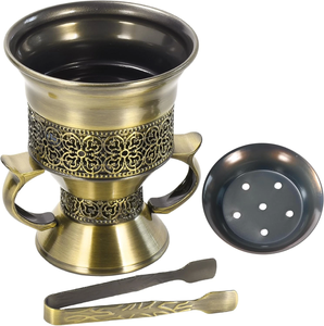Brûleur d'encens décoratif en métal Bakhoor, style arabe, écologique, pour une fragrance de luxe à la maison - Product Image 6