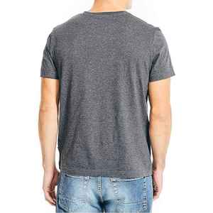 Camisetas de algodón 100% suaves y cómodas para hombre, camisetas de uso diario transpirables con ajuste informal personalizado para deportes de calle y apariencia de gimnasio - Product Image 4