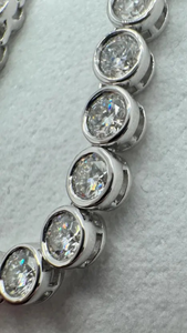 Collier en argent sterling 925 avec moissanite de couleur blanche et diamants ronds - Product Image 4