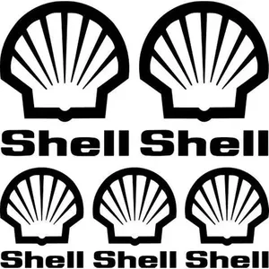 Ensemble d'autocollants avec logo Shell, autocollants pour voiture avec logo Shell Master - Product Image 1