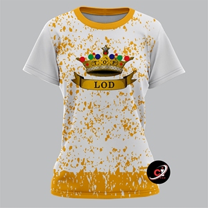 Top Ladies of Distinction Inc OEM Casualwear Mujeres Gráfico Mujer Bebé Tees TLOD Camisetas personalizadas Algodón Jersey Media manga Camisa - Product Image 1