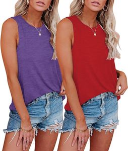 เสื้อกล้ามผู้หญิงประสิทธิภาพสูง ค้นหาไอคอนที่คล้ายกัน เสื้อกล้ามผู้หญิง ชุดแฟชั่นสำหรับวันหยุด คอกลม แขนกุด ทรงหลวม - Product Image 2