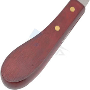 Couteau de coupe de sabot à Double tranchant de qualité supérieure manche en bois antidérapant toilettage équin maréchal-ferrant boucle polyvalente cisailles à sabot ovale - Product Image 6