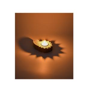 Bureau moderne et espaces de vie tendance Bougeoirs à bougies chauffe-plat Design rectangle très demandé en bois Verre Céramique Métal - Product Image 1