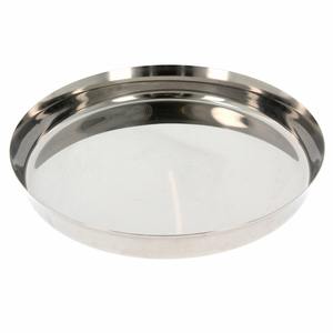 Plat de service de luxe en acier inoxydable écologique avec rebord profond, compatible lave-vaisselle pour usage hôtelier - Product Image 1