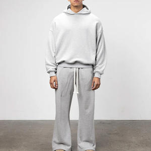 Sweat à capuche pour homme 100% coton éponge française Logo personnalisé Sweats à capuche en coton gaufré lourd pour homme - Product Image 5