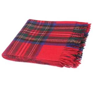 Manta de lana a cuadros Premium Royal Stewart, duradera, cálida y suave para su comodidad - Product Image 2