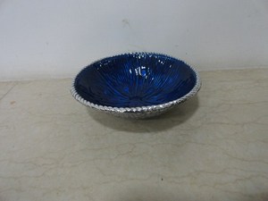 Plat de service en aluminium émaillé de grande taille de couleur bleue de qualité alimentaire |   Plateau en métal durable et écologique, vente en gros - Product Image 4