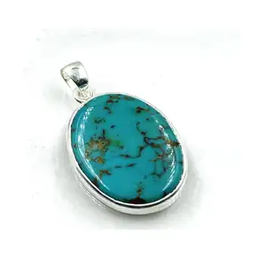 Arizona Turquoise liontin perak Boho Chic grosir perak liontin berbagai paket mode perhiasan liontin