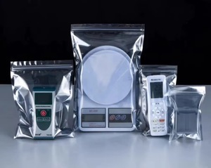 Bolsas de protección antiestática plateadas grises resellables con cierre zip ESD para electrónica, PCB, reacondicionamiento de portátiles y reciclaje. - Product Image 1