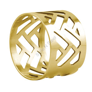 Stainless Steel Premium Quality Napkin Ring Holder Gold Color Napkin Rings Luxury Table Decor Accessories - Product Image 2