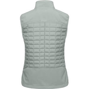 Gilet matelassé décontracté pour femme en polyester imperméable à col montant pour usage extérieur en stock! - Product Image 2