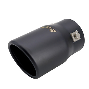 Terminal rond de 66 mm en acier inoxydable noir incliné - Product Image 5