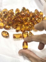 Lot de mélange à facettes en citrine dorée naturelle Pierre précieuse en forme de grande taille Jaune Bleu Pierre précieuse en vrac en gros Brandy Madeira en vrac