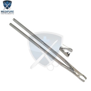 Pince à extraire les dents équines durable, manche long, acier inoxydable, outil dentaire pour une extraction efficace des molaires des chevaux - Product Image 2