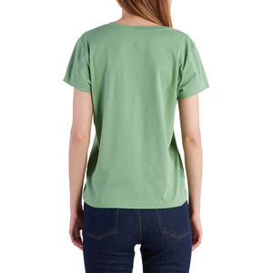 Camisetas de mujer de servicio OEM Diseña tu propio logotipo camisetas de mujer camiseta activa que absorbe la humedad para entrenamiento de gimnasio - Product Image 4