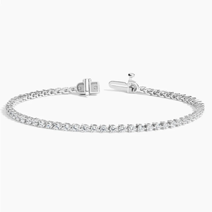 Pulsera de diamantes de moissanita de plata 925 de lujo de 8 pulgadas, joyería helada brillante con chapado en oro para uso diario en fiestas y bodas - Product Image 5