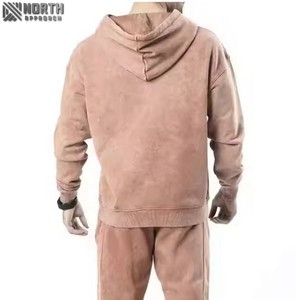 ชุดวอร์มลำลองสำหรับผู้ชายชุดวอร์มซักแบบกรดชุดวอร์มและกางเกงขายาวชุด2ชิ้นระบายอากาศสีตามสั่งราคาสมเหตุสมผล - Product Image 2