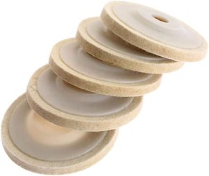 Almohadillas de pulido abrasivas de lana blanca de 4 pulgadas, disco pulidor, ruedas de pulido, rueda de pulido de fieltro de lana para pulido de amoladora angular - Product Image 5