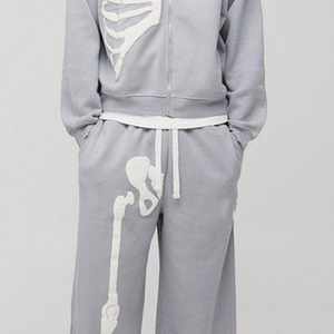 Ensemble sweat à capuche et jogging en molleton technique personnalisé en gros, vêtements de sport d'hiver, tenue en molleton de polyester doux et respirant - Product Image 5