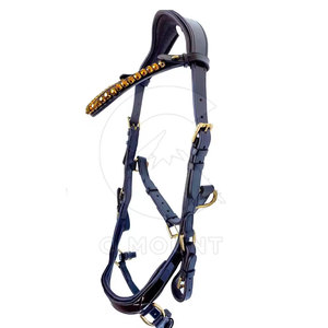 บังเหียนหนังม้าปรับได้แข็งแรงทนทานหนังแฮนด์เมดสำหรับขี่ม้า - Product Image 1