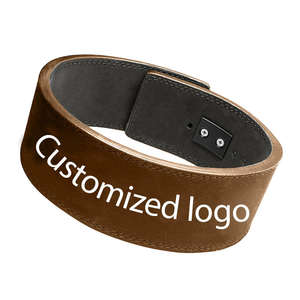 Ceinture de musculation en cuir véritable de qualité supérieure pour hommes et femmes, ceinture de musculation avec fermeture à boucle à levier - Product Image 1