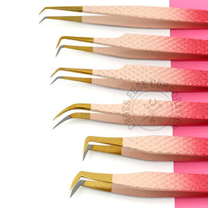 Pinzas para Extensión de Pestañas con Punta de Fibra Resistente, 90 Grados, Mega Volumen, Herramienta para Pestañas de 45 Grados para Uso Profesional - Product Image 5