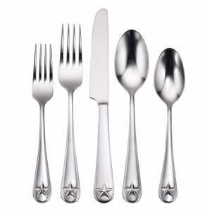 Wholesale Restaurant Silverware Stainless Steel Serrated Sharp <b>Steak</b> <b>Knife</b> and Fork Spoon Cutlery Set Flatware Set - Product Image 4