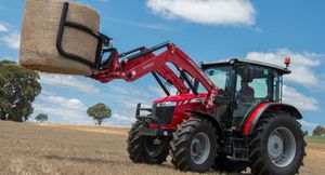 Tractores Agrícolas Usados Massey Ferguson 5708 Dyna-4 de 85 HP con Tracción en las 4 Ruedas, Transmisión Power Shift de 16 Velocidades y Tanque de Combustible de 42.3 Galones de Capacidad - Product Image 4