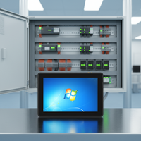 Dispositif d'automatisation industrielle avec écran tactile HMI embarqué, système Linux Ubuntu, RS485, RS232, CAN Bus, Modbus TCP, PC industriel 1920x1080