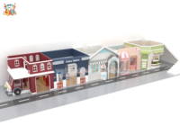 Wejoy Maison de jeu souple de supermarché personnalisée Maison de jeu de rôle pour enfants Terrain de jeu intérieur Maison de jeu souple à vendre