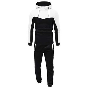 Survêtement 2 pièces de qualité supérieure pour hommes Style solide personnalisable pour adultes Survêtements respirants grande taille pour hommes - Product Image 4